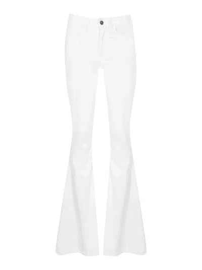 Dondup Karen Jeans In Stretch Cotton Denim In White