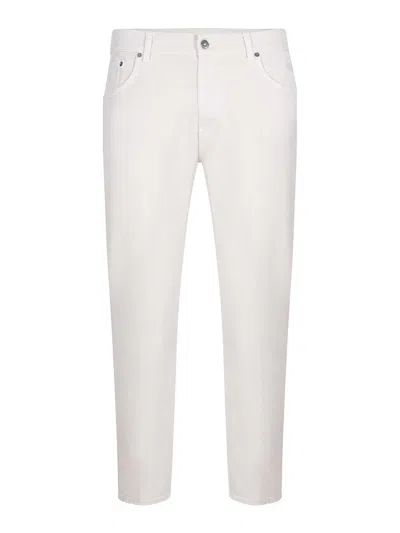 Dondup Jeans Made Of Denim In White