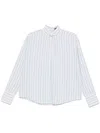 Dondup Striped Blouse In White