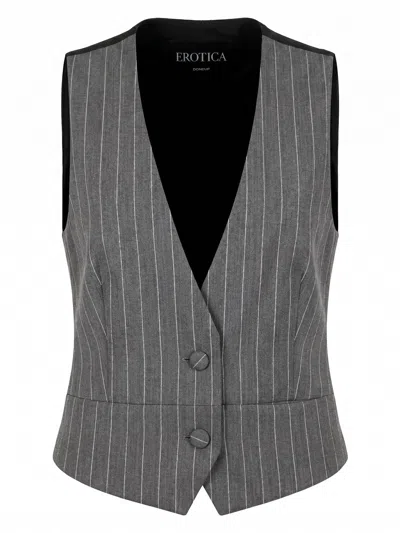 Dondup Vest In Gray
