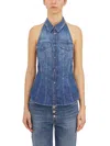 Dondup Denim Top In Blue