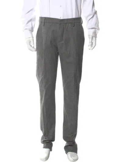 Pre-owned Dondup Virgin Wool Joggers In Gray