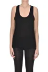 Dondup Viscose And Modal Top In Black
