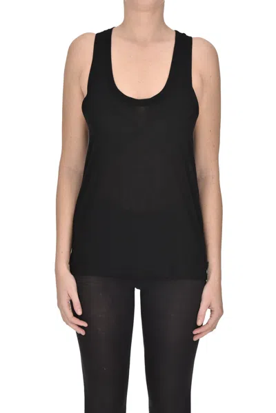 Dondup Viscose And Modal Top In Black