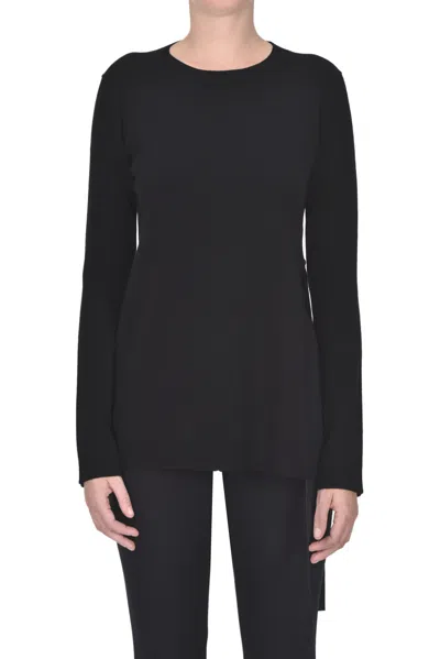 Dondup Viscose-blend Pullover In Black