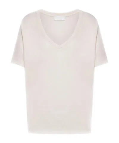 Dondup V-neck T-shirt In Neutral