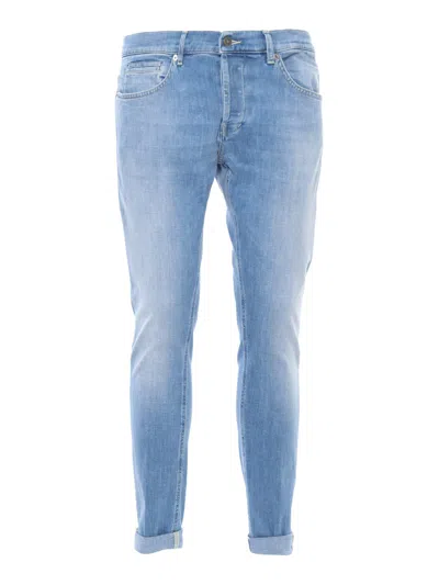 Dondup Washed Effect Light Blue Jeans