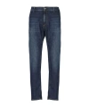 Dondup Straight Fit Cotton Trousers With Five Pockets In Blue