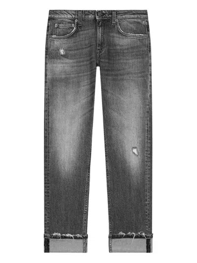 DONDUP WASHED-OUT CUFFED JEANS