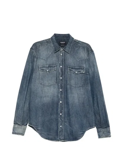 Dondup Western Denim Shirt In Blue