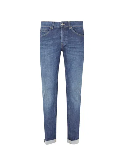 Dondup Whiskered-effect Jeans In Blue