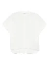 Dondup White Shirt In Cotton And Linen With Short-sleeves In White