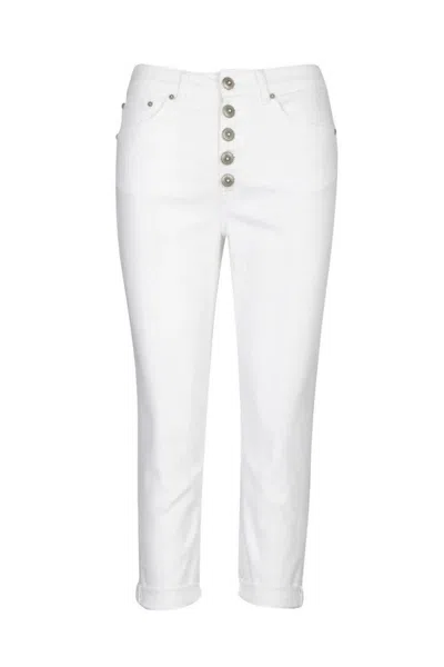 Dondup White Cotton Jeans