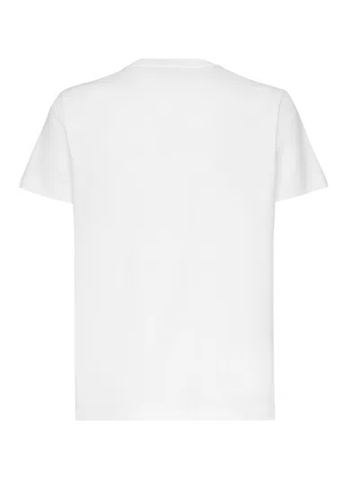 Dondup White Cotton Jersey Crew Neck T Shirt