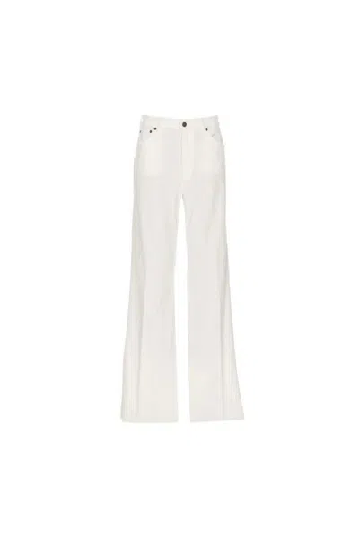 Dondup White Flared Leg Jeans