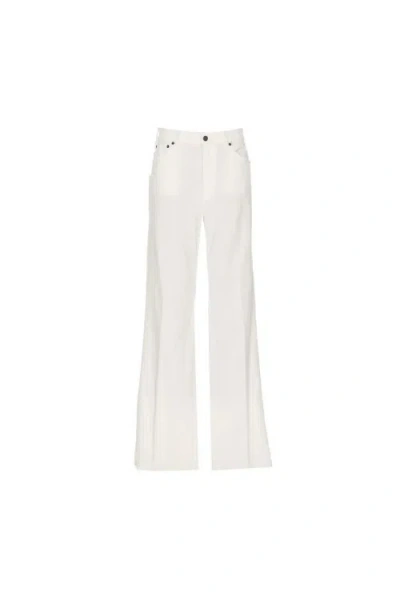 DONDUP DONDUP WHITE FLARED LEG JEANS