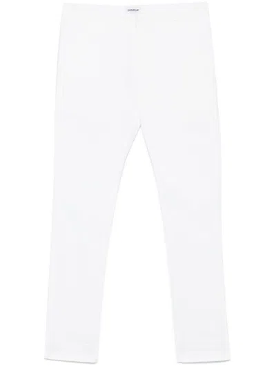 DONDUP WHITE GAUBERT TROUSERS