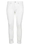 Dondup White George 5 Slim-fit Five-pocket Pants