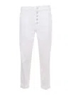Dondup Koons Trousers In White