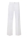 Dondup Logo Patch Jeans In White