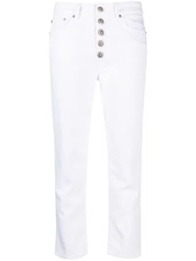 DONDUP WHITE JEANS KOONS DENIM