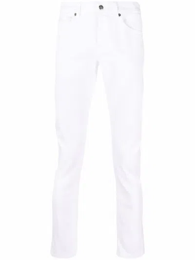 Dondup White Jeans With Logo