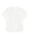 Dondup White Shirt In Cotton And Linen With Short-sleeves In White