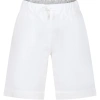 DONDUP WHITE SHORTS FOR BOY WITH LOGO