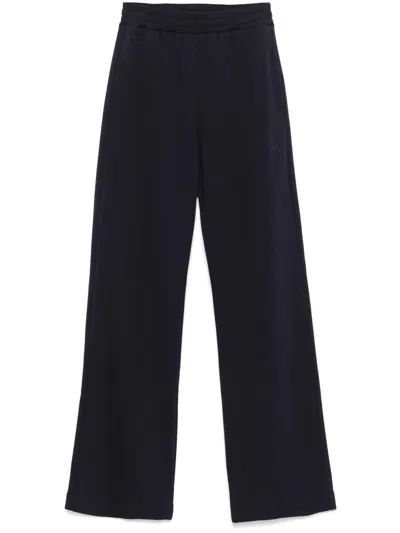 Dondup Wide Black Cotton Trousers