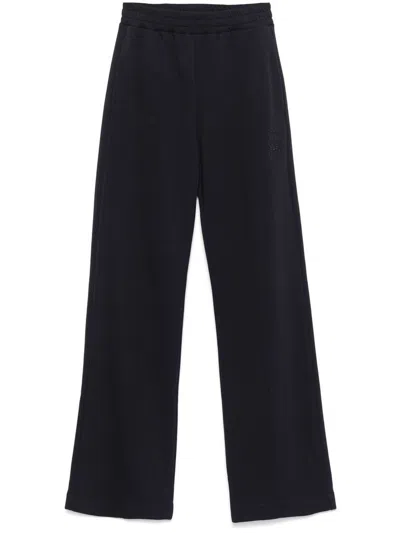 DONDUP WIDE BLACK COTTON TROUSERS