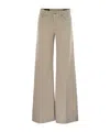Dondup Wide-leg Casual Trousers In Brown