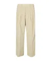 Dondup Wide-leg Casual Trousers In Neutral