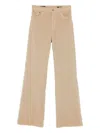 Dondup Wide-leg High-waisted Denim Jeans In Nude