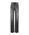 Dondup Wide-leg Jeans In Black