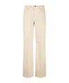 Dondup Logo-patch Trousers In Neutral