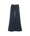 Dondup Wide-leg Jeans With Classic Five-pocket Design And Hidden Zip Closure In Black