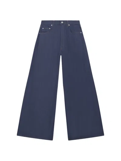 Dondup Wide-leg Trousers In Blue