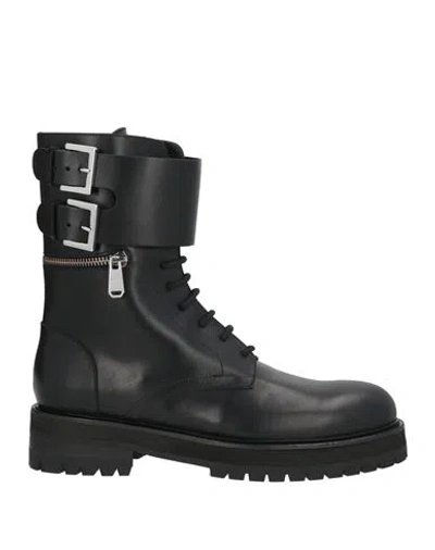 Dondup Woman Ankle Boots Black Size 10 Leather