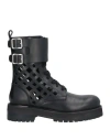 Dondup Woman Ankle Boots Black Size 6 Soft Leather In Black