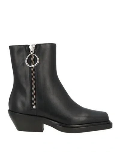 DONDUP DONDUP WOMAN ANKLE BOOTS BLACK SIZE 7.5 LEATHER