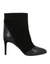 Dondup Woman Ankle Boots Black Size 8 Leather In Black