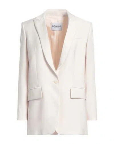 Dondup Woman Blazer Beige Size 2 Viscose, Polyester