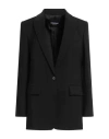 Dondup Woman Blazer Black Size 8 Viscose, Polyester
