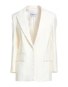 Dondup Woman Blazer Cream Size 4 Virgin Wool, Elastane