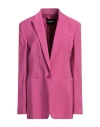 Dondup Woman Blazer Fuchsia Size 6 Viscose, Polyester