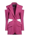 Dondup Woman Blazer Garnet Size 6 Virgin Wool, Elastane In Red