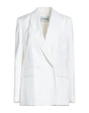 Dondup Woman Blazer Ivory Size 6 Viscose In White