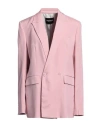 Dondup Woman Blazer Pink Size 10 Viscose In Pink