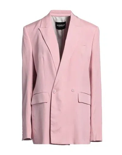 Dondup Woman Blazer Pink Size 10 Viscose