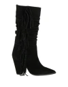 Dondup Woman Boot Black Size 10 Leather In Black